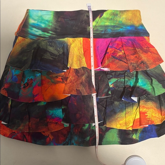 Vibrant Multicolor DonaJo Tennis Skirt with Ruffles - Picture 5 of 6